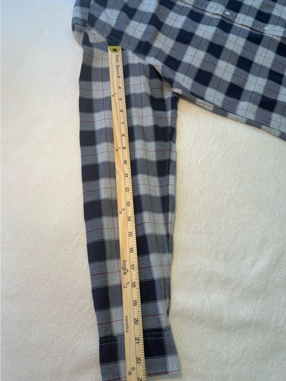J. Crew Black and Gray Plaid Button-Down Shirt
